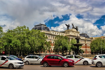 Naklejka premium Madryt, Plaza del Emperador Carlos V