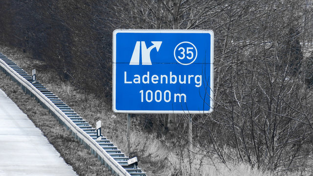 Autobahnausfahrt Ladenburg