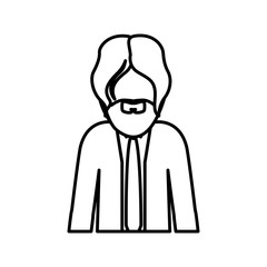 Man profile pictogram icon vector illustration graphic design