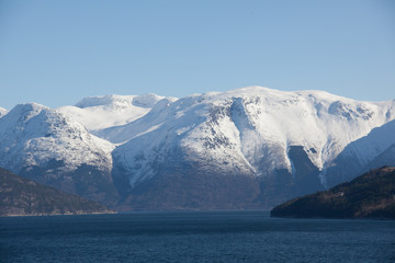 Winter landscape west in Norway