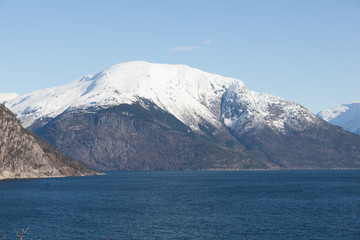 Winter landscape west in Norway