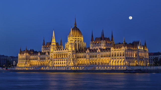 Hungarian Parliament Building in Budapest, Hungary, HDR