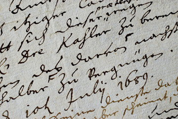 Barocke Handschrift