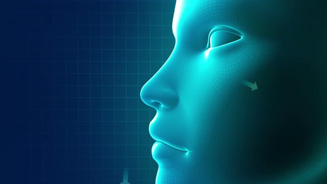 Rhinitis Medical Phantom. Three high quality medical animations. A man with a head cold, the flu, or allergies blowing his nose.