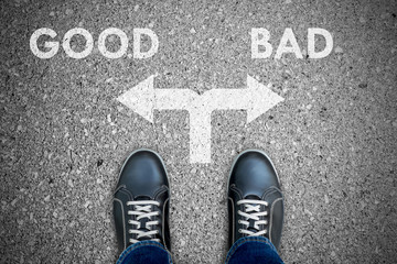 Black casual shoes making decision - good or bad