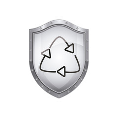 Think green ecology icon vector illustration graphic design