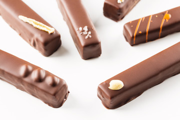 Long chocolates bonbons