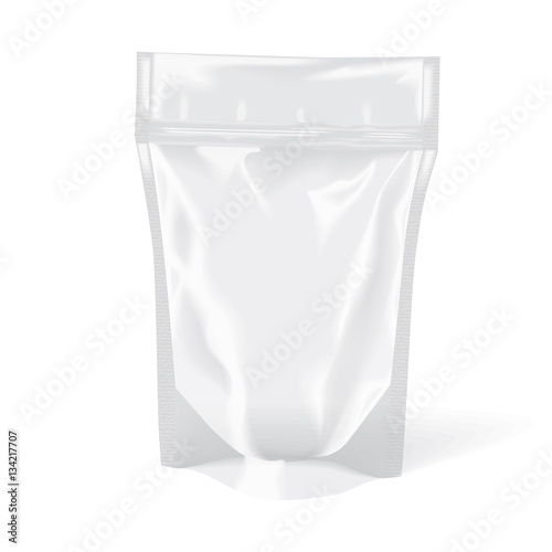 Plastic Bag Stand Up Pouch Zipper Transpa Mock
