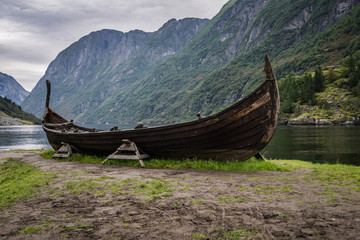 Fototapeta na wymiar Traditional Viking Ship