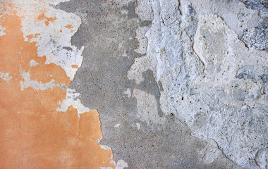 Old concrete wall background with cracks