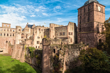 Fototapeta premium Ruins of medieval castle - Heidelberg. Germany