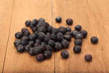 heap  of ripe blueberry