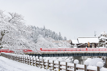 Beautiful red bridge