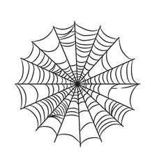 Cobweb illustration isolated on white