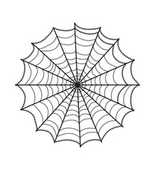 Cobweb illustration isolated on white