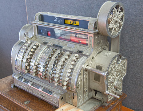 Ancient cash register