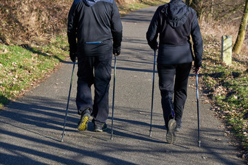 Nordic Walking Paar