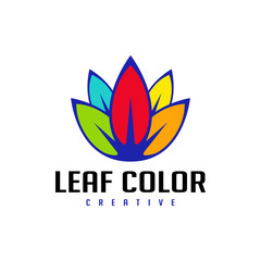 Leaf Color Logo Template