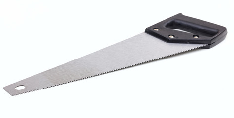 Hand saw isolated on white background