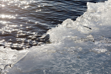 Beach water ice