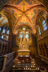 Obraz premium Matthias Church side chapel, Budapest, Hungary