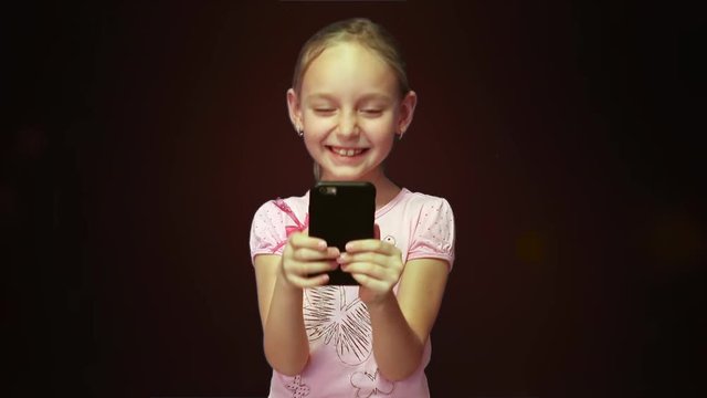 Happy girl Laughing.