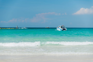 Beautiful tropical beach at Koh Lan island, Pattaya City Thailand