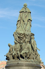 Fototapeta premium The monument to the Queen Ekaterina.