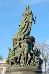 Obraz premium The monument to the Queen Ekaterina.