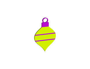 Vector 3D colorful modern christmas ball decoration
