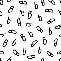 Seamless pattern - letters B