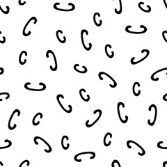 Seamless pattern - letters C