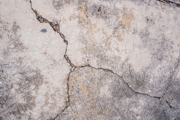 crack of stone floor for background