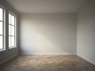Interior empty room 3D rendering