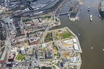 Obraz premium Hamburg - Germany from above