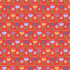 Colorful floral seamless background