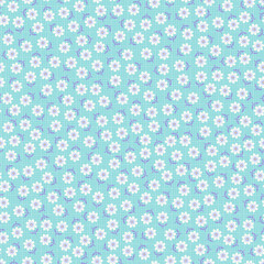 Romantic seamless pattern with small flowers