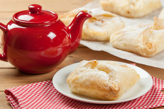 Homebaked Hungarian Cheese Puff Pastry Parcels.