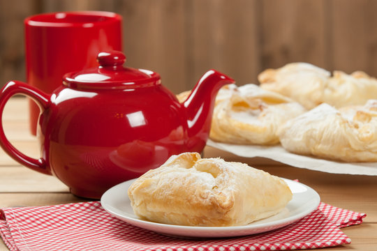 Homebaked Hungarian Cheese Puff Pastry Parcels.