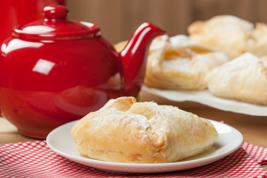 Homebaked Hungarian Cheese Puff Pastry Parcels.
