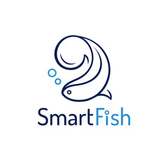 Obraz premium Fish abstract design logo template