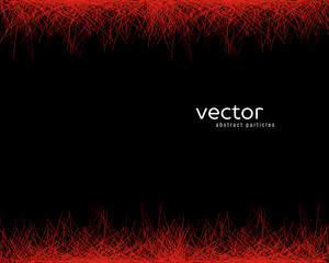 Vector background with abstract particles.