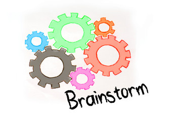 Obraz premium Gears and barinstorming mechanism