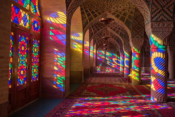 Nasir Al-Mulk-moskee in Shiraz, Iran