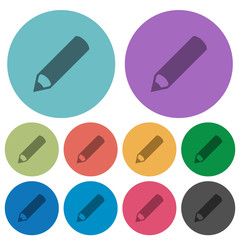 Pencil color darker flat icons