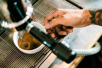 Baristas are coffee,by tattooed barista arm