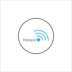 Hotspot solid icon, mobile sign and wifi zone, vector graphics, a colorful linear pattern on a white background, eps 10.