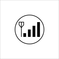 Mobile signal solid icon, mobile sign and network pictogram, vector graphics, a filled pattern on a white background, eps 10.
