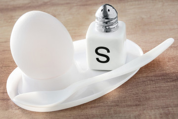 Egg and salt