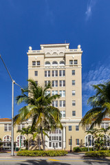 Fototapeta na wymiar vintage Miami Beach City Hall in art deco style